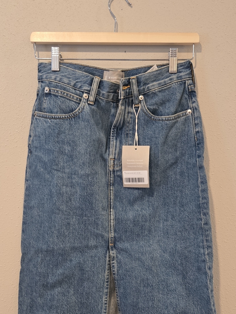 Everlane Denim Midi Skirt